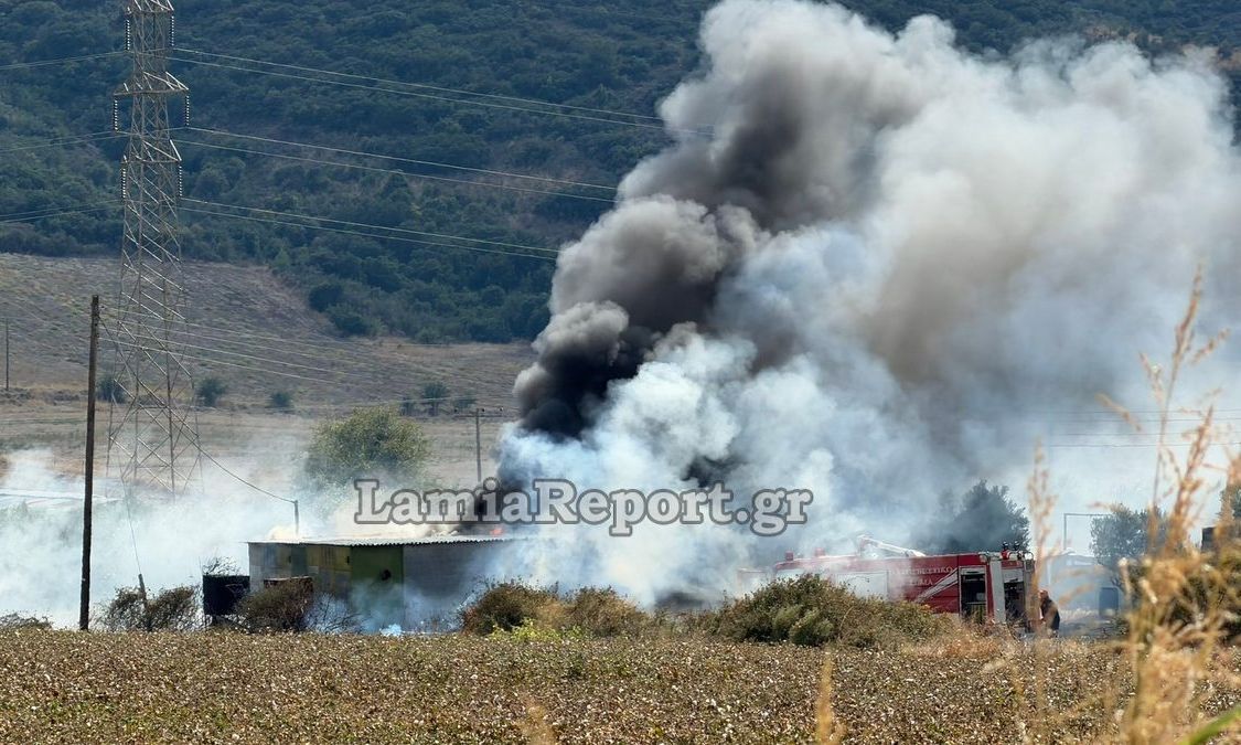 Συναγερμός για πυρκαγιά σε αποθήκη-ξηραντήριο στην Αγριλιά Λαμίας